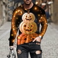 thumbnail image 2 of Birdeem Halloween Haut à Manches Longues Imprimé pour Hommes Haut à Manches Longues à Col Rond, 2 of 5