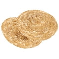 thumbnail image 1 of Mini Sombrero de Muñeca de Manualidadas de Madera, Sombrero de Paja de Muñecas de 10 PC, Sombro de Paja Tejido a Mano, Mini Fiestas de Sombero de Tejer A Mano Bodas para, 1 of 7