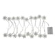 thumbnail image 1 of Guirnalda de luces LED de madera con 20 luces cálidas, alimentadas por batería, para decoración del hogar, festivales, color blanco, 3 metros, 1 of 14
