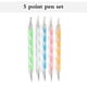 thumbnail image 5 of Kits De Herramientas De Punteado De Mandala, Kits De Herramientas De Pintura, Pinceles, Bandeja De Pintura, Pinceles, Pintura De Roca 42 Uds Inevent EL008815-00, 5 of 5
