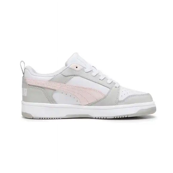 Tenis Puma Rebound V6 Low Mujer 392328-08 gris 24.5