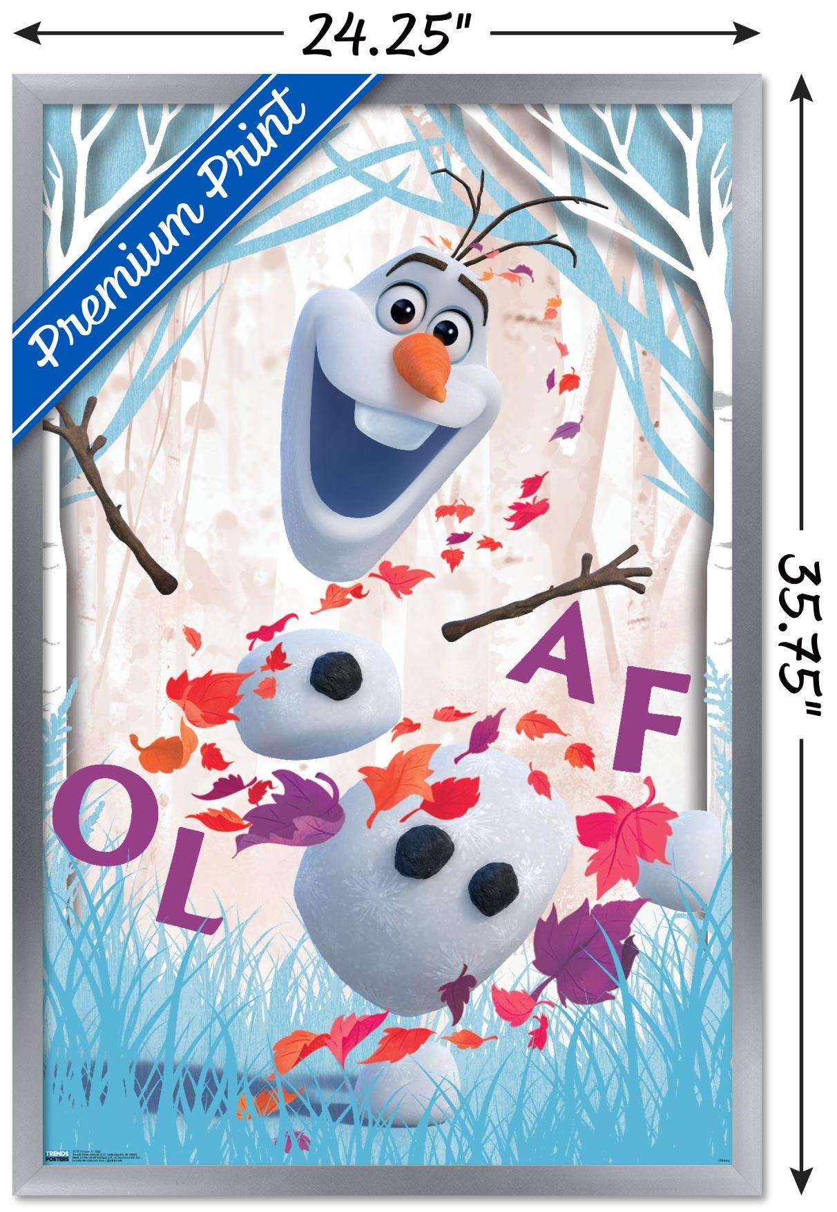 Disney Pixar Frozen 2 - Olaf Wall Poster, 22.375" x 34", Framed