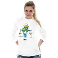 thumbnail image 3 of Smurfette Libra Scales Zodiac Sign Long Sleeve TShirt Men Women Brisco Brands S, 3 of 5