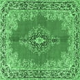 thumbnail image 1 of Ahgly Company Indoor Square Persian Emerald Green Traditional Area Rugs, 5' Square, 1 of 4