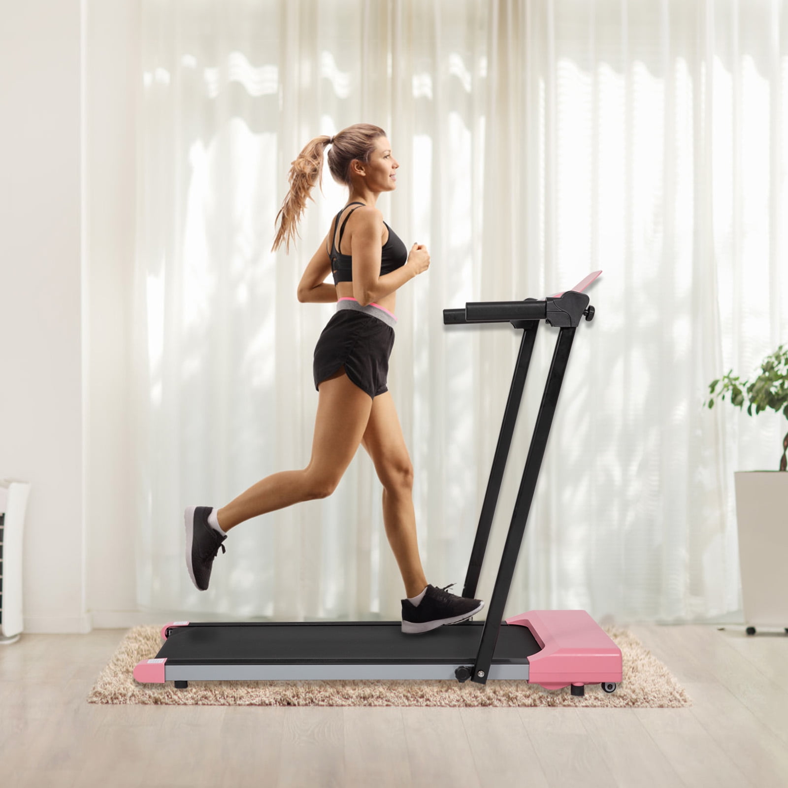 Ambifirner Portable Folding Treadmill, 3.0 HP Foldable Compact Treadmill for Home Office with 300 LBS Capacity For Walking & Running