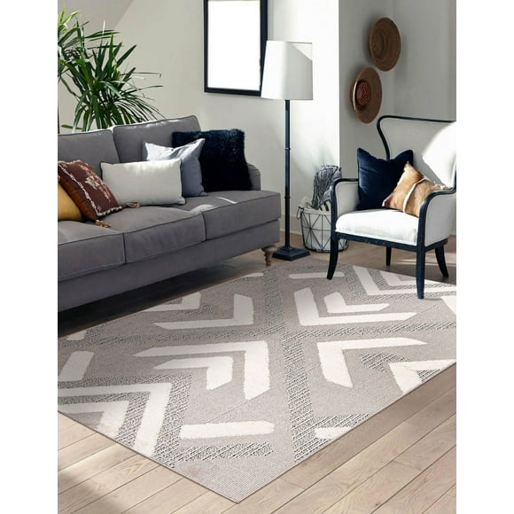 Tapis ECARPET Style Jute pour Chambre à Coucher, Salon, Salle à Manger Collection Frisco