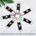 thumbnail image 5 of Uxcell Compass Keychain Belt Clip Camping Explorer Party Favors Purple Black 2 Pack, 5 of 6