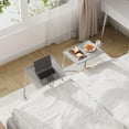 thumbnail image 6 of CHITOOMA Adjustable TV Tray Table with Cup Holder, 6 Height & 3 Tilt, Portable TV Dinner Tray for Eating, Bed, Couch, Folding TV Trays, Gray, 6 of 11