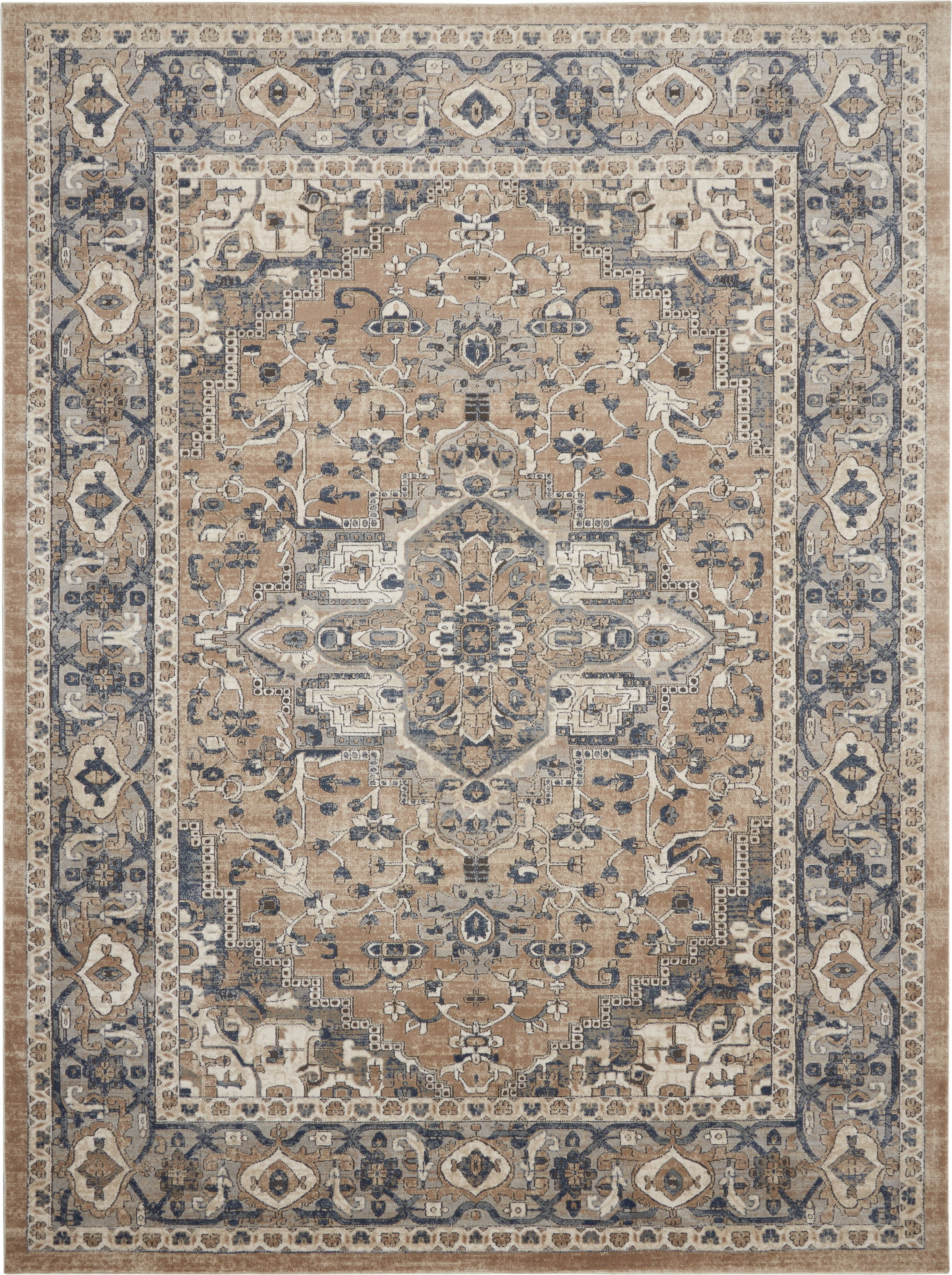 Nourison Concerto French country Beige/Grey 7'10" x 9'10" Area Rug, (8x10)