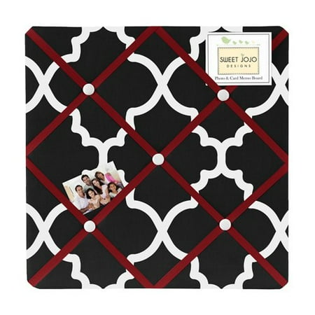 red black and white trellis print lattice fabric memory memo photo