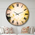 thumbnail image 2 of Designart 'Beautiful White Flowers At Sunrise' Traditional wall clock, 2 of 6