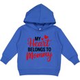 thumbnail image 2 of Inktastic My Heart Belongs to Mommy with Red Hearts Toddler Hoodie, 2 of 4