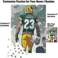 thumbnail image 2 of Wooden Jigsaw Puzzles for Adults - Custom Name and Number on (Dallas) Football Player Back - 300 500 1000PCS Puzzles Game, 2 of 5