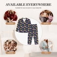 thumbnail image 4 of Uemuo Turtle Pattern Womens Pajama Sets,PJ Set for Women,Pajamas for Women Logo,Long Sleeve Pajama Set for Women,Soft Long Sleeve Top With Pants-XX-Large, 4 of 9