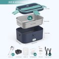thumbnail image 4 of Electric Lunch Box [Faster-75W, Large-1.8L] Food Heated Lunch Box , 12V/24V/110V Food Warmer Lunch Box, 4 of 7