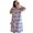 B, variant on Spring Summer Women Sweet Loose Nightgowns Comfortable Plus Size Sleep Wear with Storage Bag
