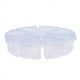 thumbnail image 3 of Bolsa de maquillaje, bolsa de cosméticos, bolsa de maquillaje grande para mujer, caja de almacenamiento de escritorio de plástico de 8 rejillas, color blanco, 3 of 4