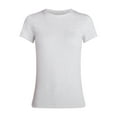 thumbnail image 6 of Time and Tru Women's Slim Fit Crewneck Tee with Short Sleeves, Sizes XS-XXXL, 6 of 6