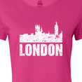 thumbnail image 4 of Inktastic London England City Skyline with Grunge Women's T-Shirt, 4 of 5