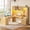 Oak Wood, variant on SEDETA 67" L Shaped Desk with Hutch, Corner Home Office Desk with Power Outlets, Fluted Computer Desk with File Drawer, Storage Cabinet & Glass Display Cabinet for Bedroom, Gaming Desk, Oak