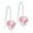 Light Rose, variant on Blomdahl | Nickel Free | Medical Plastic Heart Crystal Pendant Earrings | Best Choice For Sensitive Ears