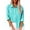 Blue, variant on Womens Blouse Cotton Linen Long Sleeve V-Neck Button Down Shirt Casual Office Work Tops for Ladies Blue XXL