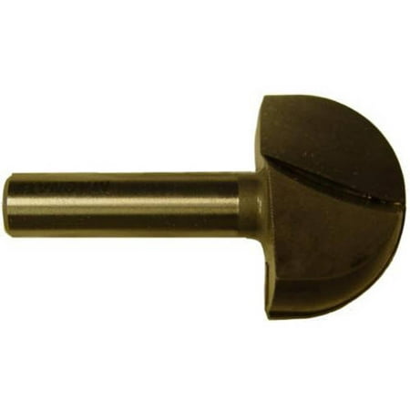 

Magnate 819 Core Box 2 Flute Carbide Tipped Router Bit — 1-3/4 Cutting Diameter; 1/2 Shank Diameter; 1-1/8 Cutting Length; 7/8 Radius; 2 Shank Length