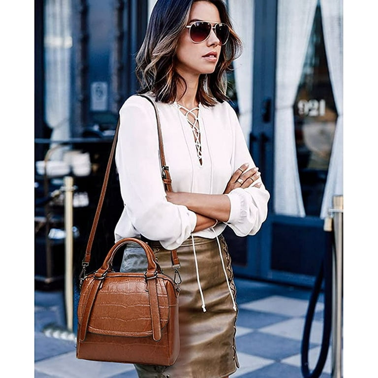  Women Fashion Satchel Handbag Top Handle Crossbody Bag