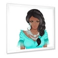 thumbnail image 2 of Designart 'Portrait Of Afro American Woman XVI' Modern Framed Art Print, 2 of 4
