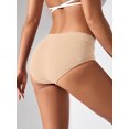 thumbnail image 3 of Mengpipi Women's Cotton Underwear Comfort Hipster Panties, 5 Pack, Sizes S to 2XL, 3 of 6