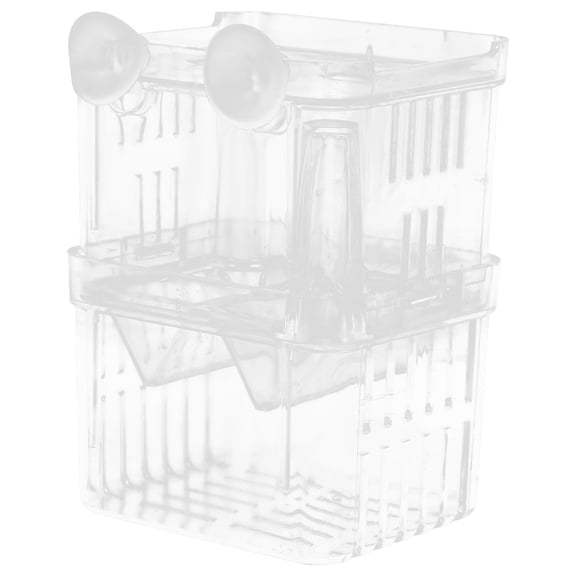 NICEXMAS Transparent Fish Breeding Box with Double Layers and Side Vents for Aquarium Fish Hatchery
