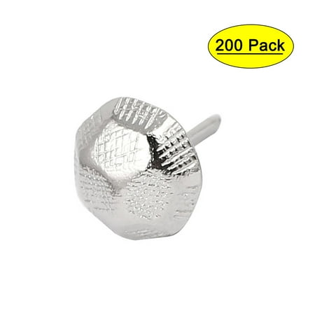 

7/16 Dia Stainless Steel Thumbtack Upholstery Decorative Tack Nail 200PCS