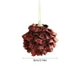 thumbnail image 3 of chaungfeng 1-Pack Christmas Tree Ball Ornaments Set, 3.14 Inches Brown Glitter Decorative Hanging Baubles, Decorations for Xmas Tree, Wreath, Garland, Holiday Party Decor, Gift, 3 of 6