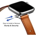 thumbnail image 2 of Attelage Double Tour For Apple Watch band 40mm/ 44mm 41mm/45mm /42mm /38mm Genuine Leather watchband bracelet iWatch 3 4 5 SE 6 7 - Black, 2 of 10
