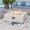 White, variant on VENTOPYR Outdoor Propane Square Fire Pit Table, Gray Faux Stone 35-inch Planter Base, 50,000 BTU Stainless Steel Burner, Aqua Blue Fire Glass and Rain Cover, Metal Lid