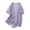 Purple, variant on Linen Cotton Cardigans for Women Soft Life Solid Color Comfy Casual Flowy Shirts Fashion Outfits Lightweight Plain Blouses Summer Vacation Gauze Tops Oversized Blue Xl