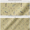 thumbnail image 2 of Soimoi Cotton Poplin Fabric Notes Musical Instrument Printed Fabric 1 Yard 42 Inch Wide, 2 of 7