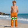 thumbnail image 6 of Orange Kids Girl Boy Beach Lounge Trousers Pants for Child Spandex Graphic Hawaiian Tropical Straight Leg Long Leg Fall Summer Trousers Pants 2026 Soft Comfy Clothes 13 Years, 6 of 9