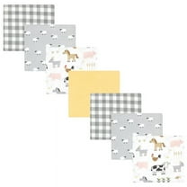 Hudson Baby Cotton Flannel Receiving Blankets Bundle, Cute Farm, One Size