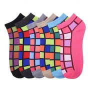 6 Pairs of Mamia Women & Girls Fashion Ankle Low Cut Socks (Multi Colors and Patterns)