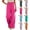 32# Hot Pink, variant on Trendy Drawstring Elastic Waist Pants for Women Solid Color Loose Fit Casual Summer Wide Leg Trousers Hot Pink M