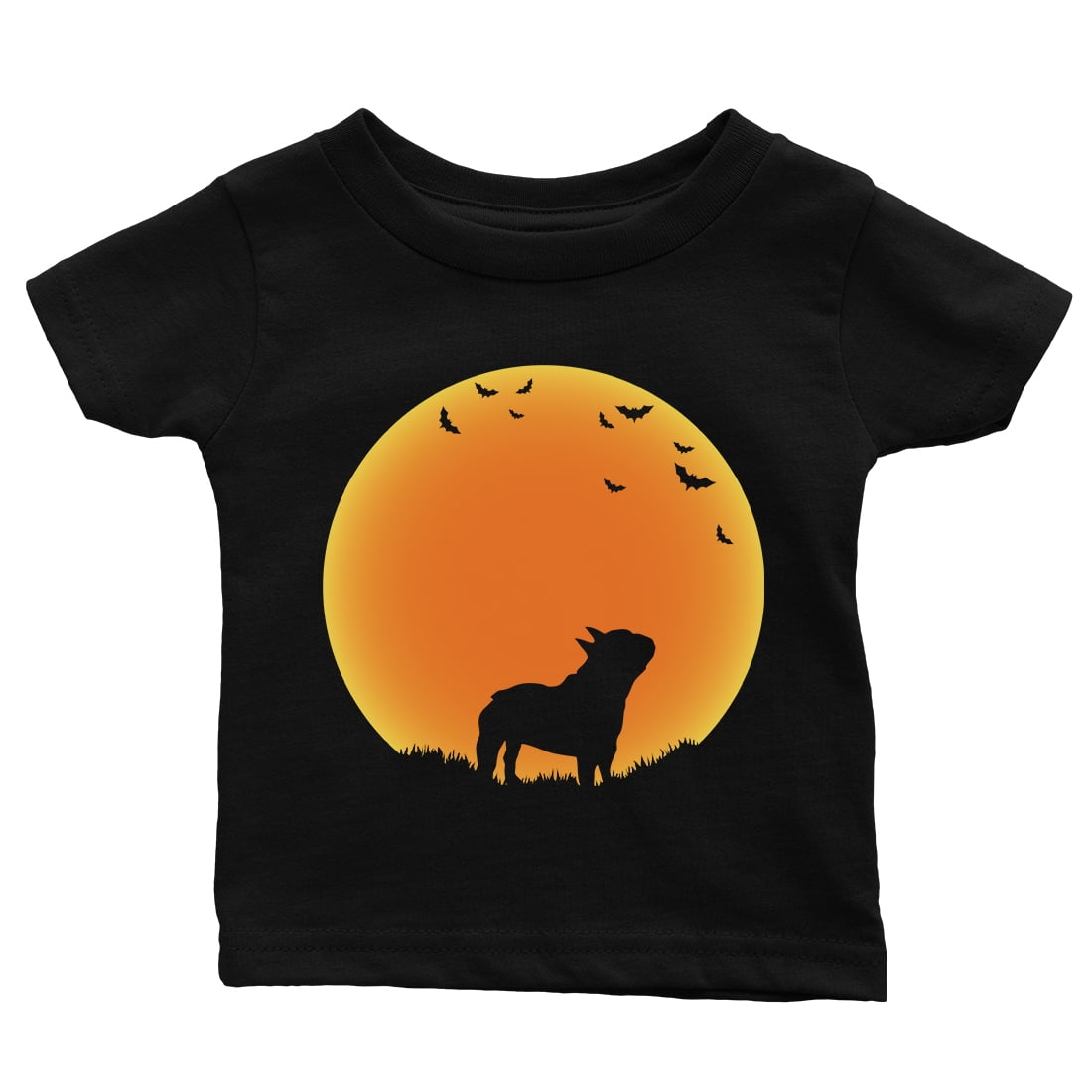 Moon French Bulldog Halloween Costume Funny Baby Gift Tee ...