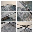thumbnail image 7 of 3–4 Person Waterproof Camping Tent, 4-Season Outdoor Hiking Tent, Large Family Camo Dome Tent (78"L x 78"W x 51"H), 7 of 7