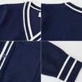 thumbnail image 5 of EnJoCho Boys Girls V Neck Cardigan Sweater Kids Button Down Knit School 𝖴niform Soft Cotton Warm Knitted Outerwear Pocket Cozy Pullover Fall Winter Wear Layering Piece, 5 of 9