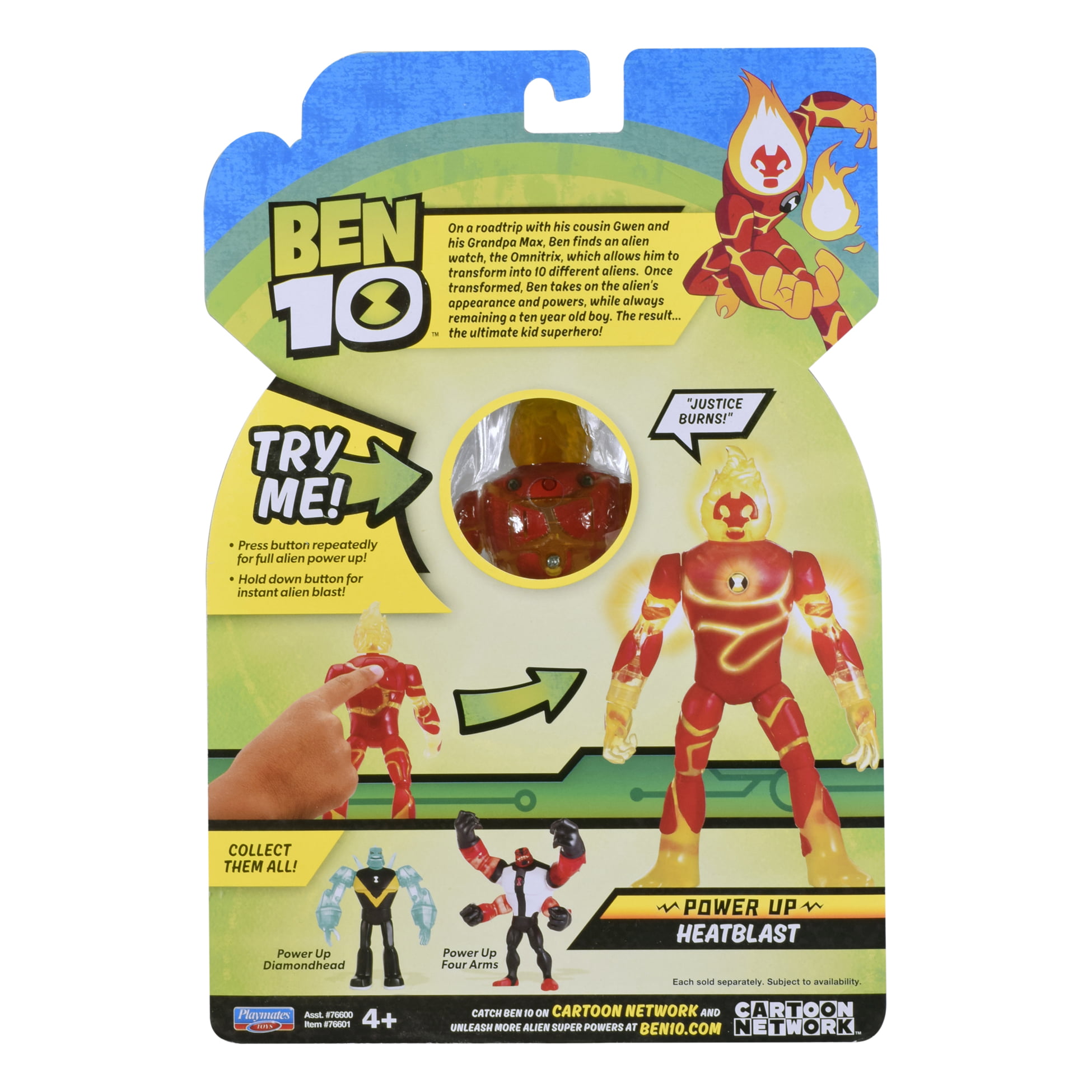 ONE SUPPLIED you choose Ben 10 Deluxe Power Up Figures Approx 5.5-6" tall 