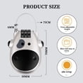 thumbnail image 2 of Jinsinto Combination Padlock, 3 Digit Code Padlock with 75CM Cable, Locker Padlock, Airplane Suitcase Luggage Locks, Zinc Alloy (Silver), 2 of 5