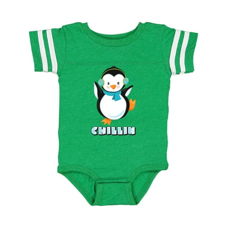 

Inktastic Chillin Penguin Gift Baby Boy or Baby Girl Bodysuit