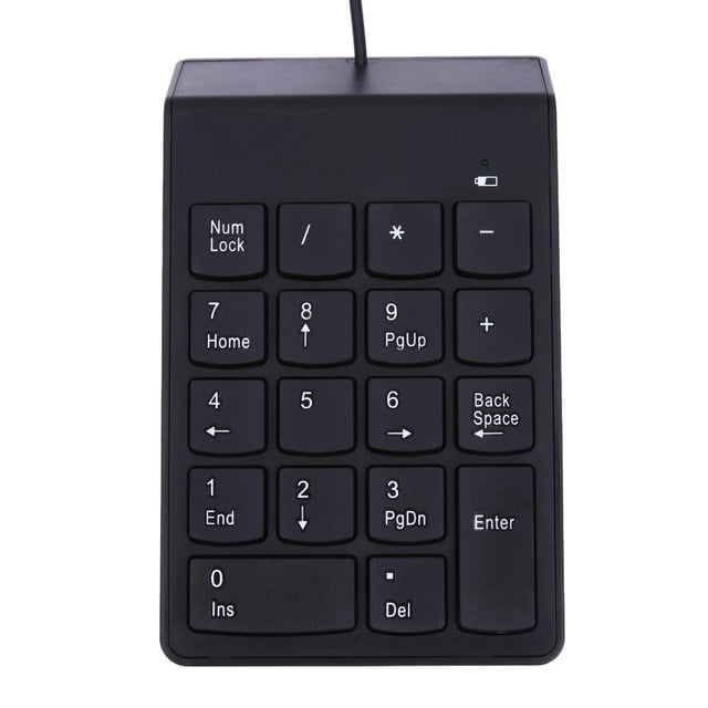 Nuevo USB Mini 18 teclas Num Pad Teclado numérico numérico Teclado para computadora portátil Nota