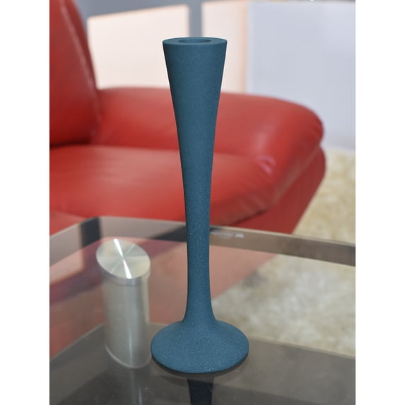 Handmade Aluminium Eco-friendly Geometric Forest Green Set Of One Vase Candle Holder