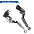 thumbnail image 5 of Short Long Brake Clutch Levers for Yamaha MT125 2014-2021 6 Position Motorcycle Handlebar Brake Lever Aluminum Alloy Titanium Head Black Handle, 5 of 6